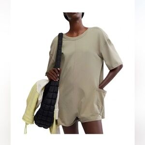 FP Movement by Free People sage stone Romper